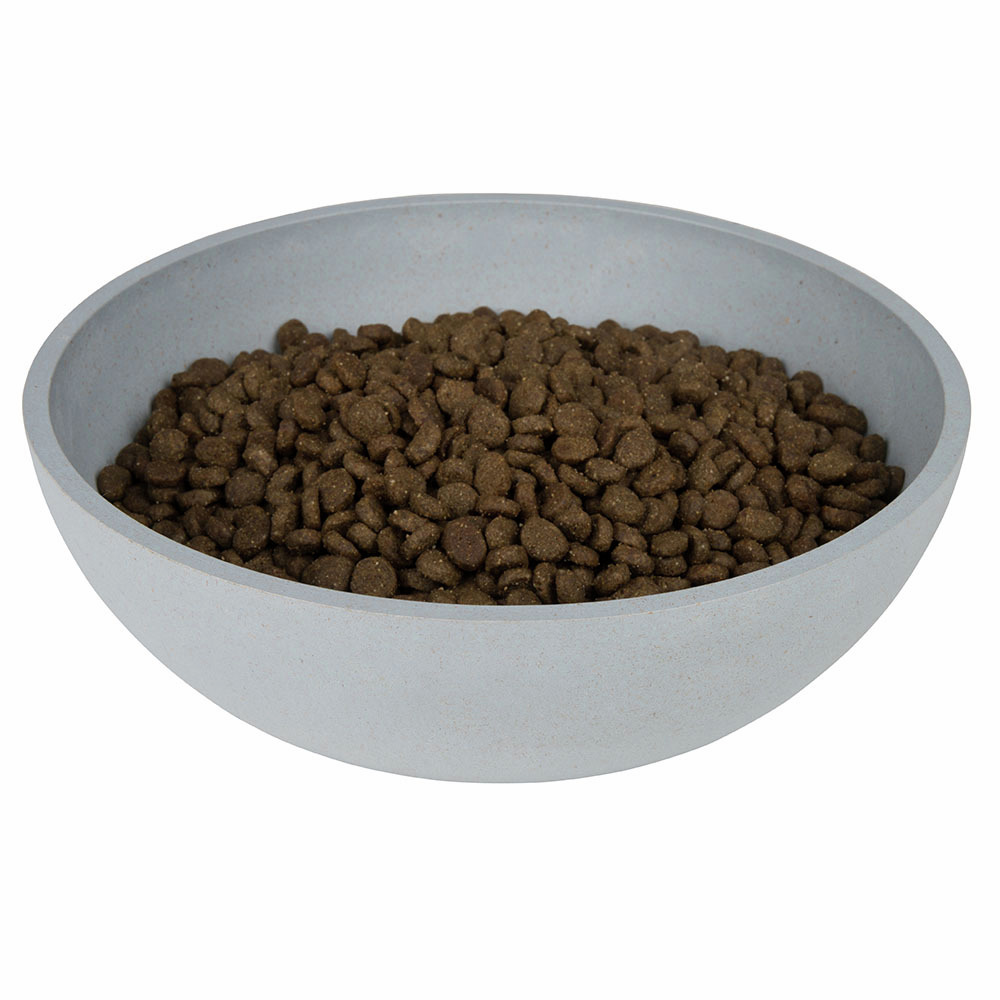 District 70 Schale für Hunde/Katzen, hellgrau, stilvoll & praktisch, ideal für Trockenfutter.