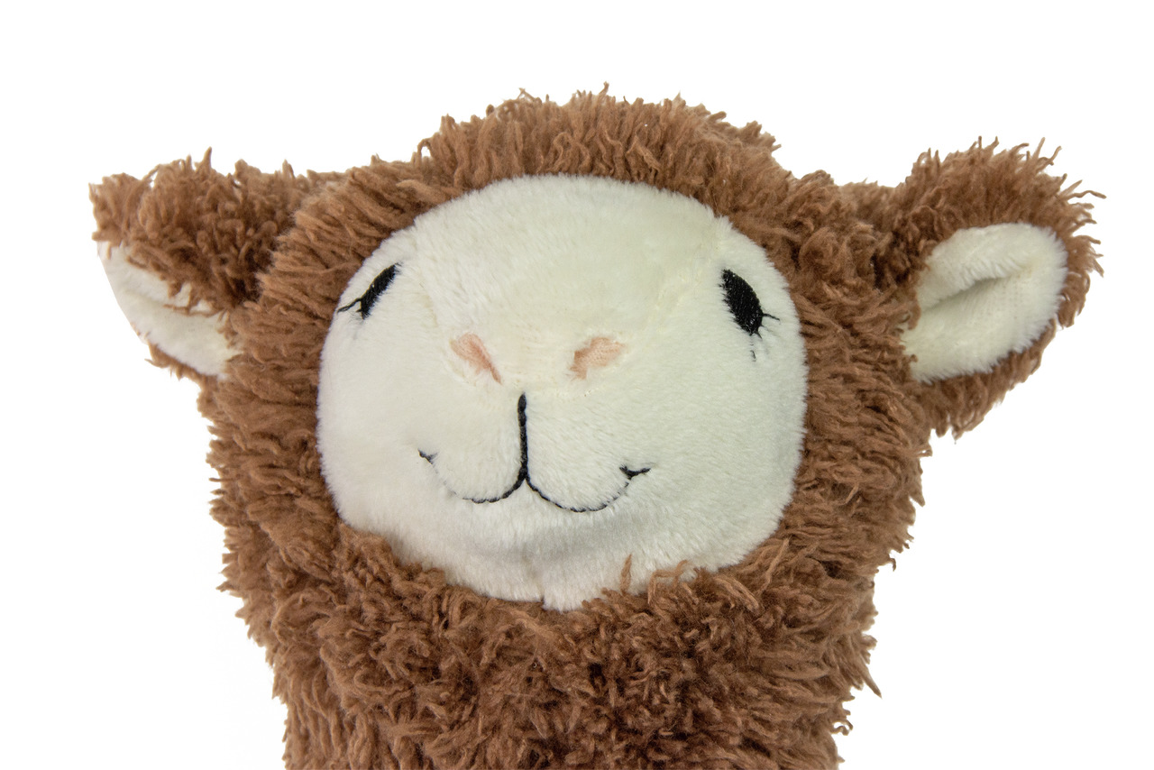 Karlie Plüschspielzeug Lama, braun-weiß, für alle Hunde, weich & kuschelig, fördert Spieltrieb, ideal zum Spielen & Kuscheln.