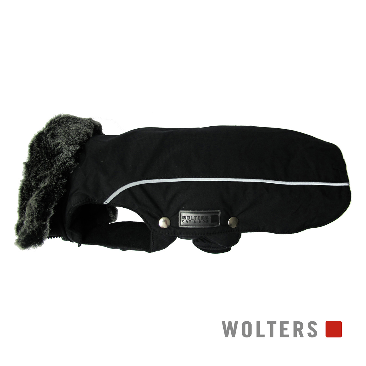 Wolters Jacke Amundsen 38 Zentimeter schwarz HW22 Hundebekleidung