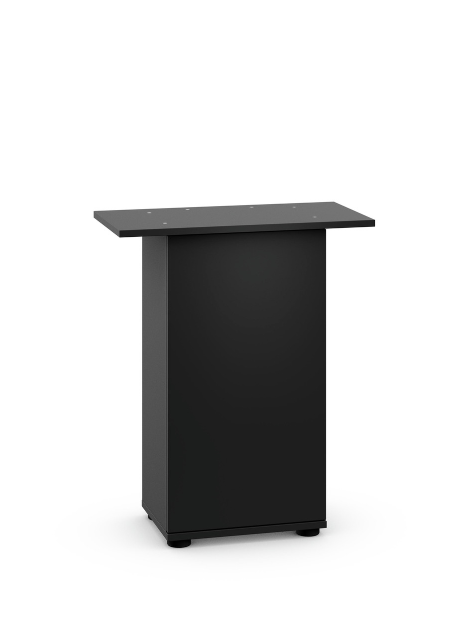 Das Bild zeigt den JUWEL Aquarium-Unterschrank SBX Lido 120 in Schwarz. Der stabile Schrank dient als passender Unterbau für das Lido 120 Aquarium und bietet ausreichend Stauraum für Zubehör. Mit seinem modernen Design und der robusten Verarbeitung ist er