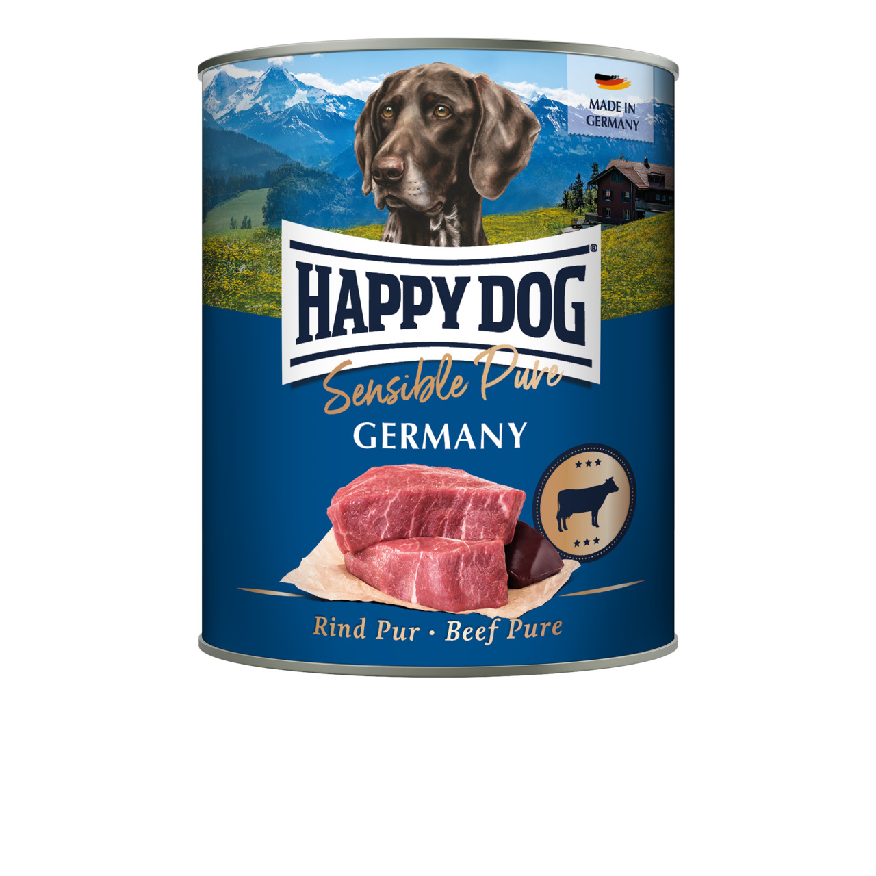 Happy Dog Sensible Pure Germany Rind Pur Hunde Nassfutter 800 g