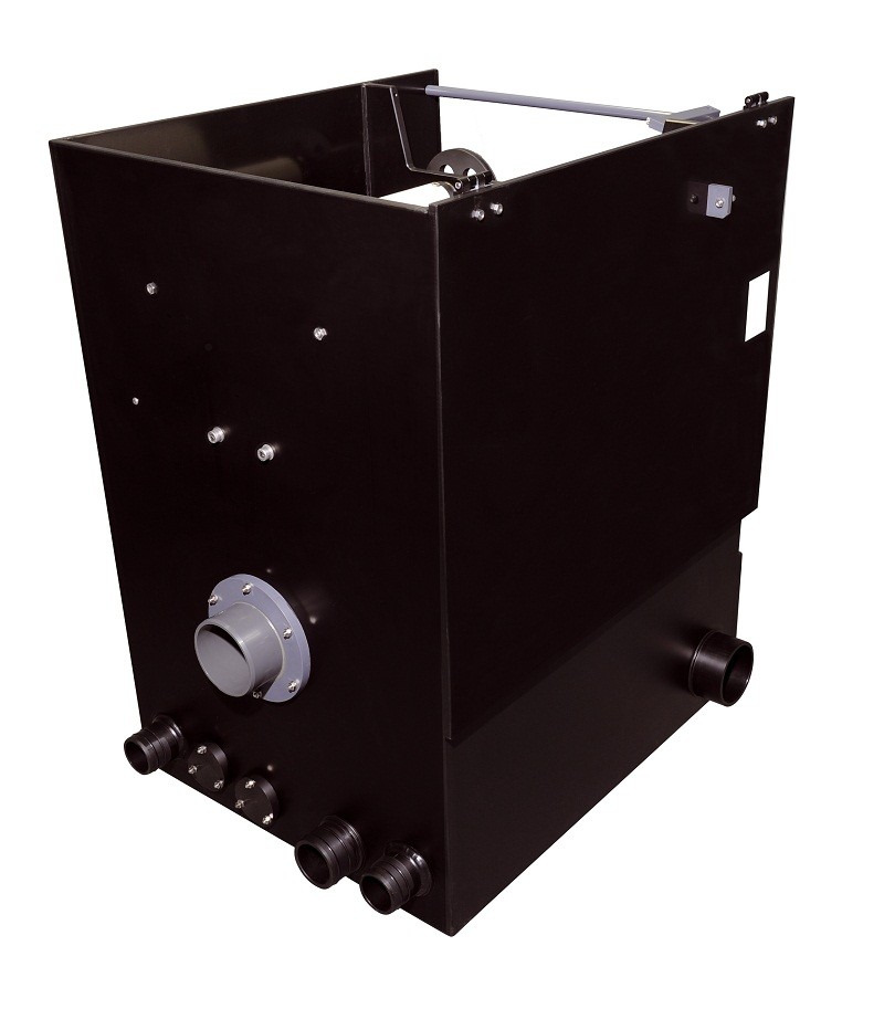 Genesis Trommelfilter EVO3-500, für Teiche-Aquarien, robust, schwarz, hochwertig, für große Teichanlagen, Wasserreinigung.
