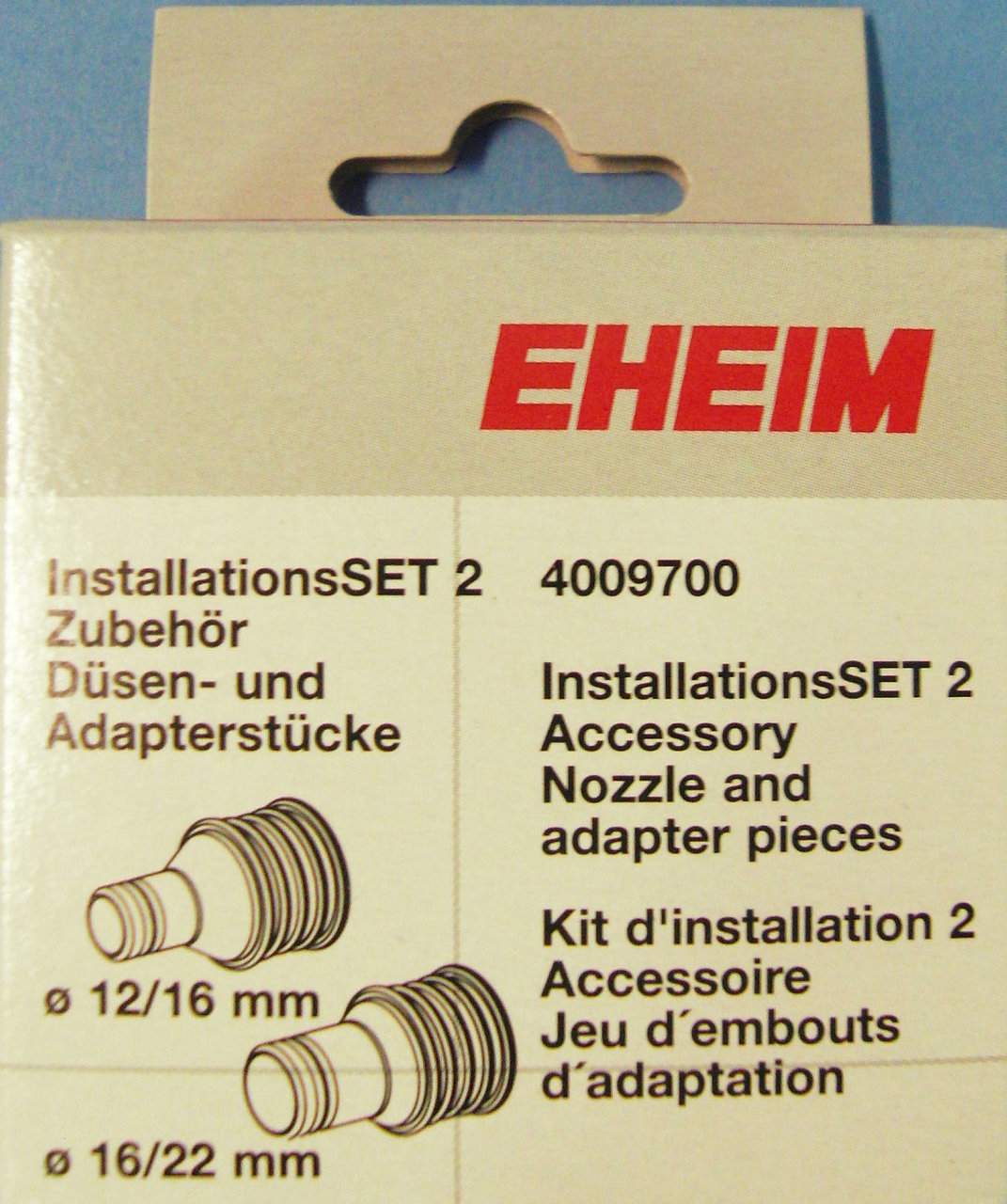 EHEIM 4009700 Satz Düsen/Adapterstück ø12/16mm für InstallationsSET (4004300/4004310) Zubehör