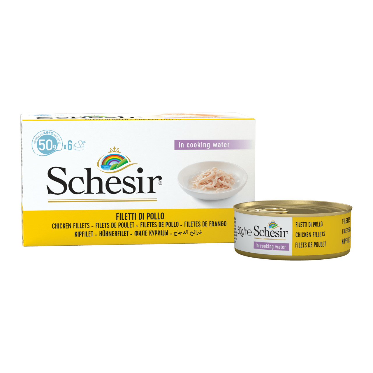 Schesir Hühnerfilet 6 x 50g Multipack Katzennassfutter