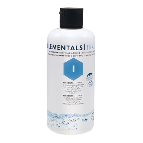 FAUNA MARIN ELEMENTALS TRACE I, Jod-Lösung für Meerwasseraquarien, 250 ml, hochkonzentriert, gleicht Jodmangel aus.