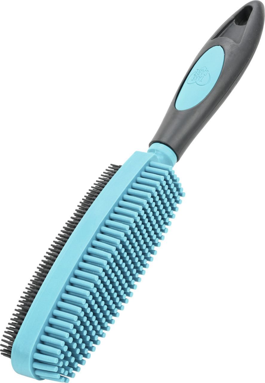 Take Care Fellpflegebürste für Hunde & Katzen, ergonomischer Griff, 2-seitiger Kopf (Borsten & Noppen), ideal zur Haarentfernung & Massage.