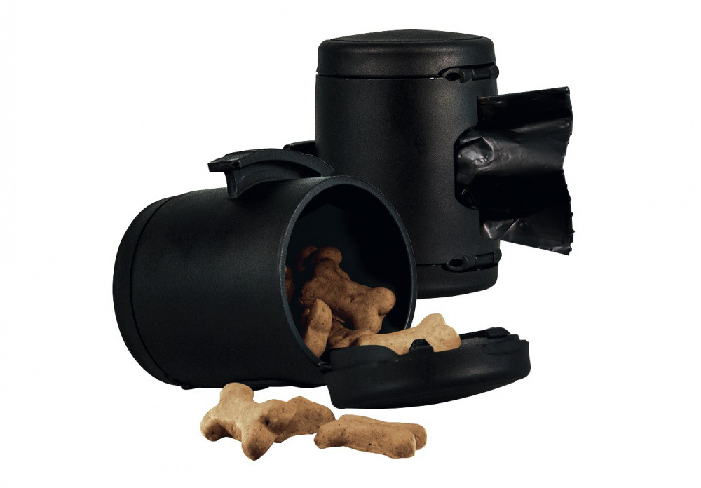 Flexi New Comfort Gurtleine, Schwarz-Pink, für Hunde, ergonomisch, modernes Design, stabiles Gurtband, komfortable Handhabung.