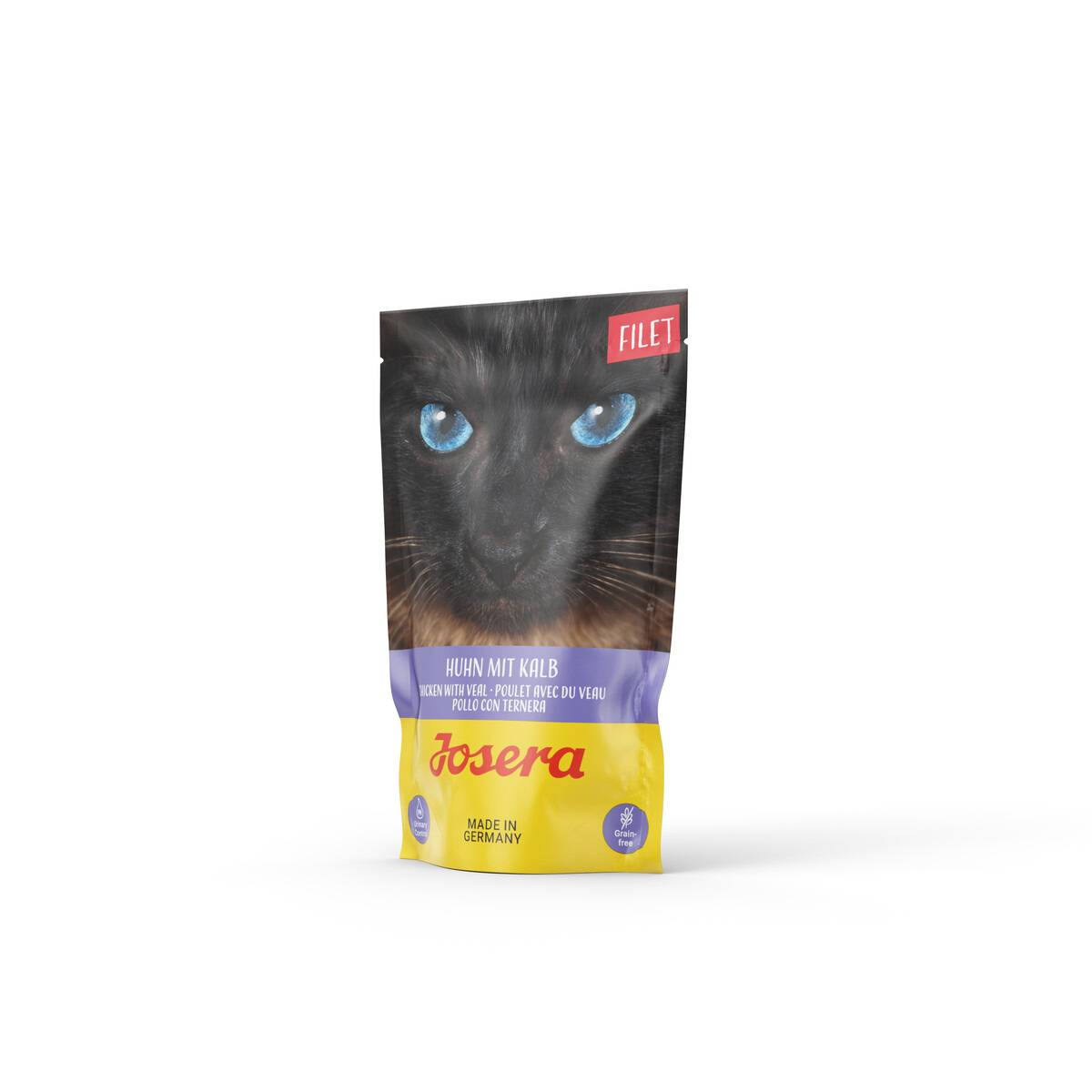 Josera Filet Huhn mit Kalb, für Katzen, Geschmacksr. Huhn+Kalb, Made in Germany, Grainfree.