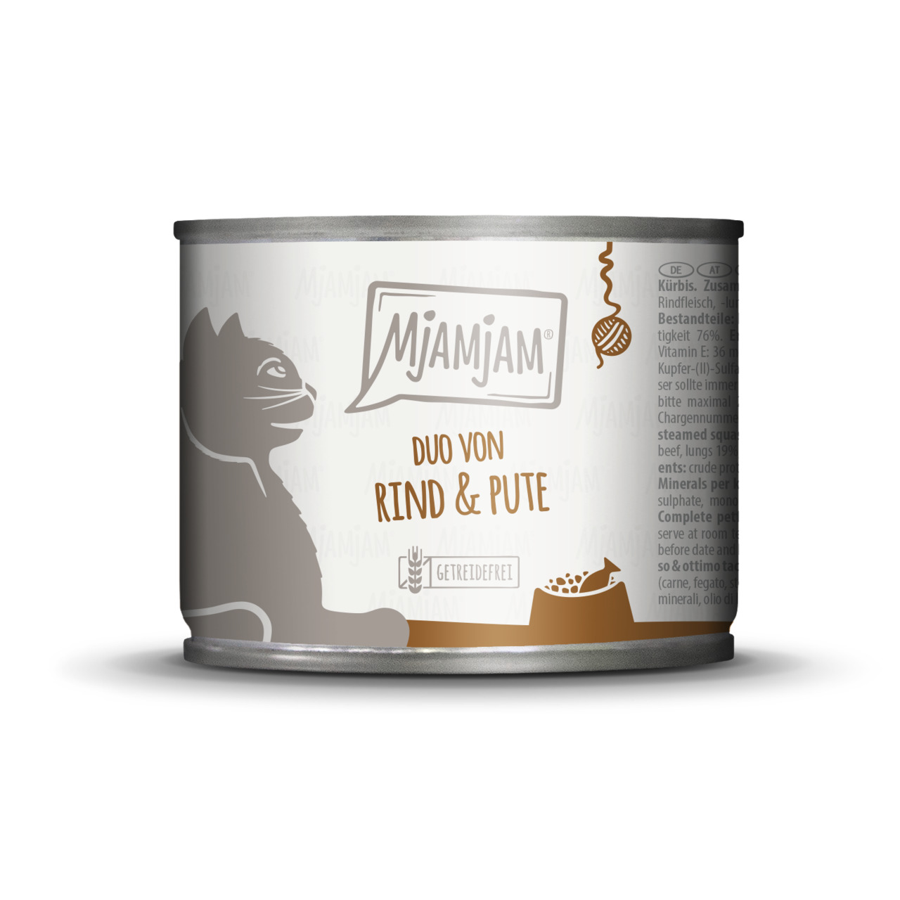 MjAMjAM Katzenfutter "Duo von Rind & Pute", getreidefrei, 400 g.