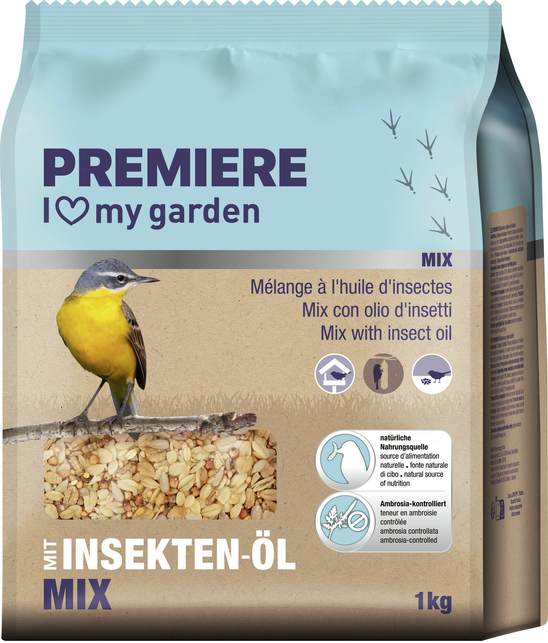 PREMIERE Streufutter mit Insektenöl 1 kg