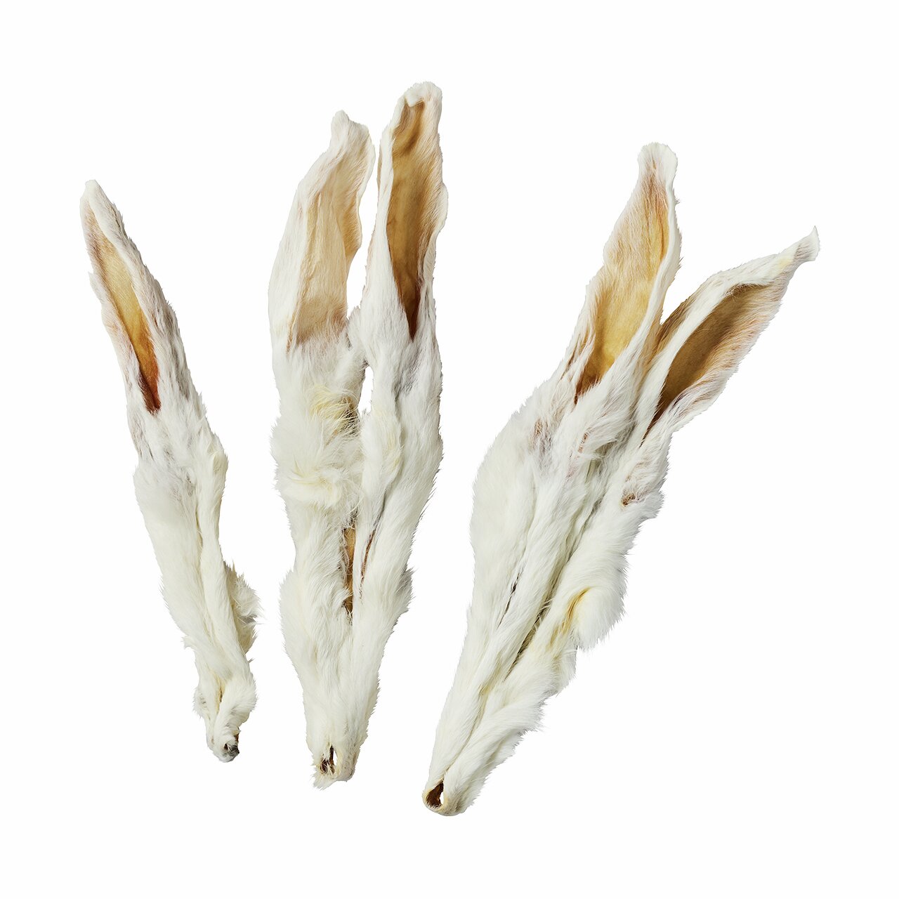 Lottis Häppchen Kaninchenohren m. Fell, Naturkauprodukt f. Hunde, gesunder Snack, Zahnpflege, ideal f. ernährungssensible Hunde.