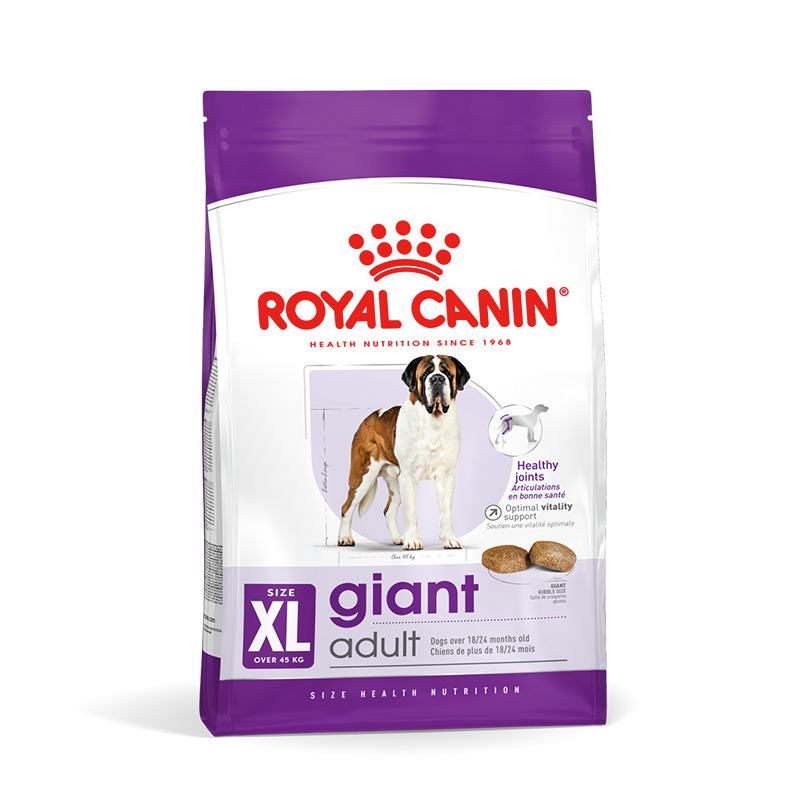 ROYAL CANIN Giant Adult, Hundefutter für große Hunde ab 45 kg, 15 kg, unterstützt Gelenke & Vitalität.