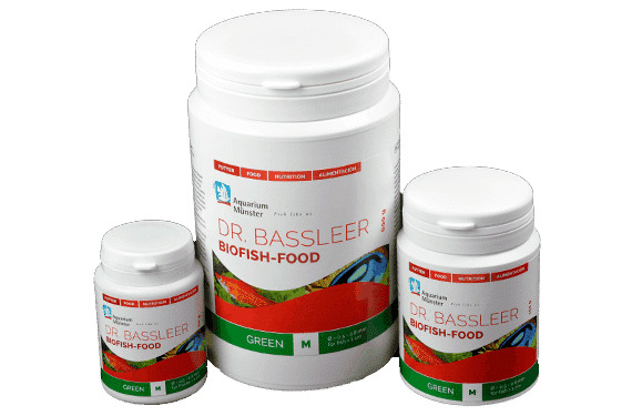 Aquarium Münster Dr. Bassleer Biofish Food Green, Futter für Zierfische, ausgewogene Ernährung, Größen: S, M, L.