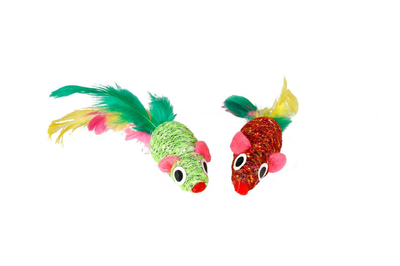 Karlie Mouse Feathers 5 cm Box