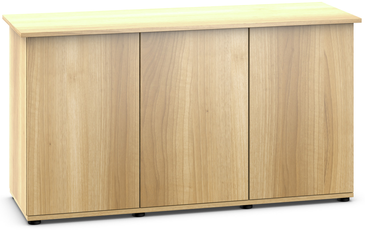 JUWEL Aquarium-Unterschrank, helle Holzoptik, 3 Türen, Stauraum für Zubehör, robust, modern, ideal für Aquarienliebhaber.