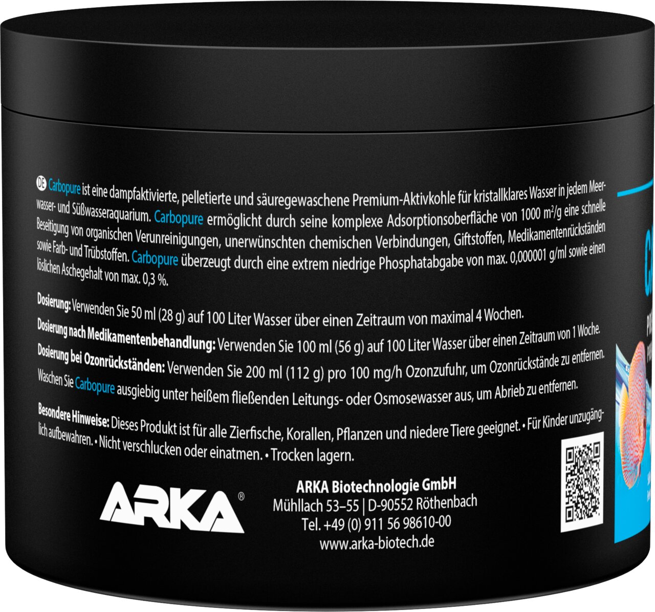 ARKA Carbopure Premium-Aktivkohle für Meer-, Süßwasseraquarien, für Zierfische, Korallen und Pflanzen, 500 ml;;;;;;;;;;;;;;;;;;;;;;;;;;;;;;;;
