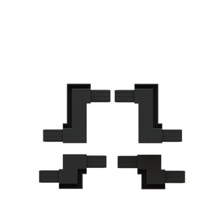 Red Sea Kunststoffverbinder, L-Form, 4er-Set, für Aquarien, robust & langlebig, ideal für stabile Abdeckungen/Rahmen.