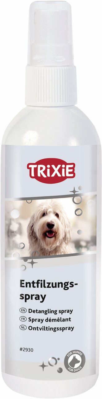 TRIXIE Entfilzungsspray für Hunde, erleichtert das Bürsten, 175 ml. Für glanzvolles Fell und Pflege, ideal für langes Fell.