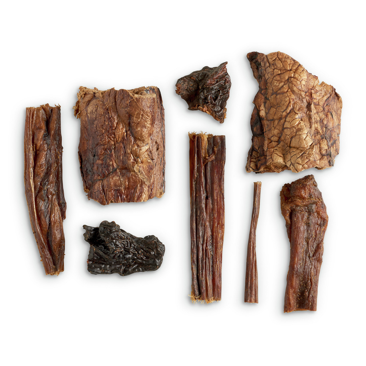 Lottis Häppchen Hundesnacks, getr. Fleisch, versch. Formen/Größen, für alle Rassen, ohne künstl. Zusätze, proteinreiche Belohnung.