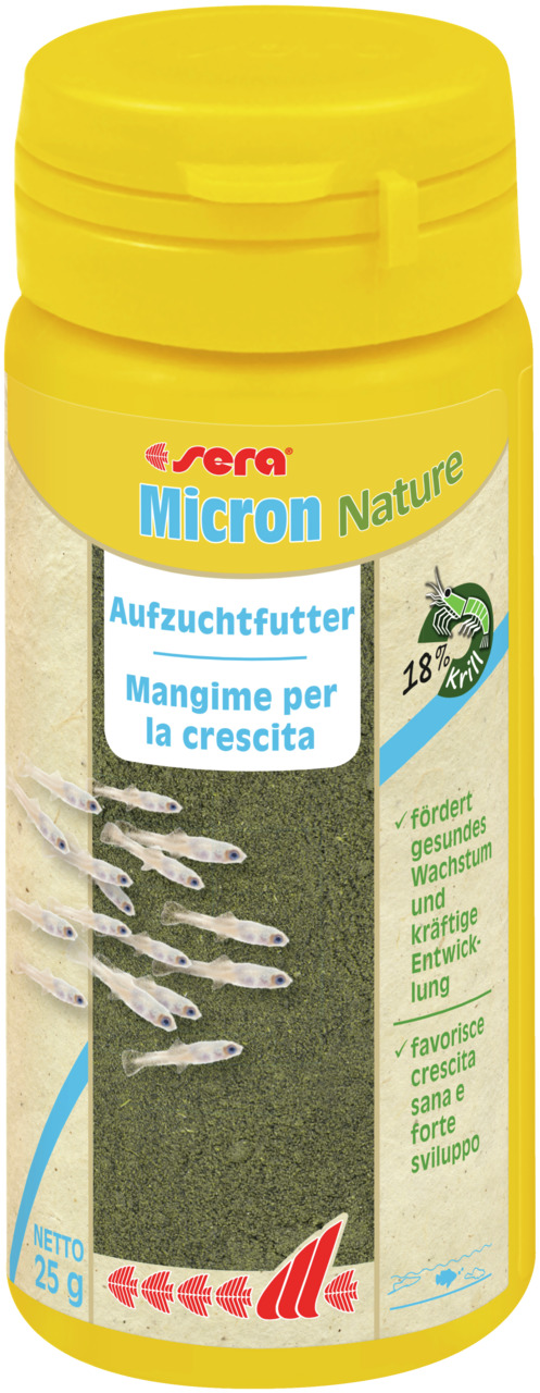 Sparpaket 2 x 50 ml Sera Micron Nature Aquarium Aufzuchtfutter