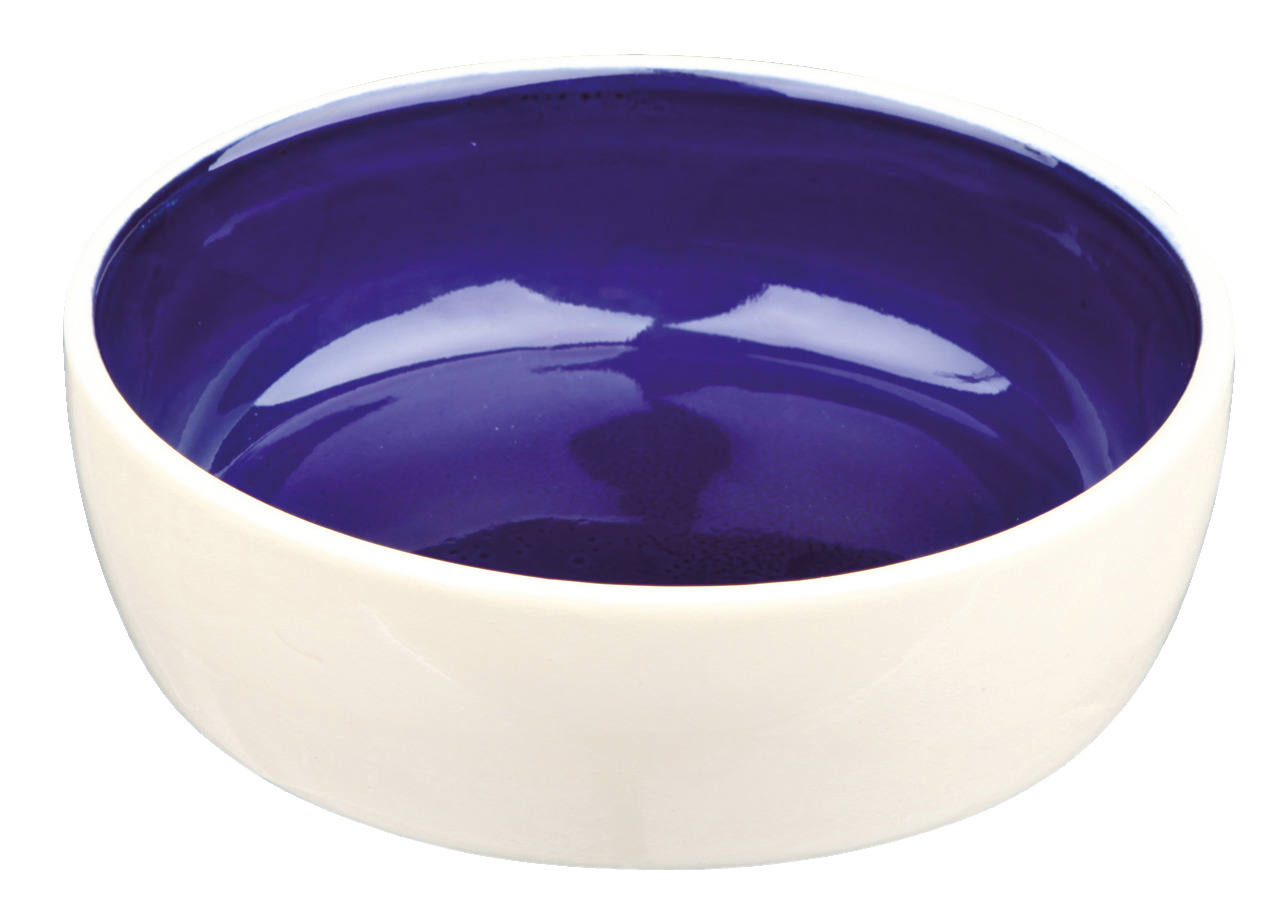 Trixie Keramiknapf blau/weiß Hunde Zubehör 250 ml