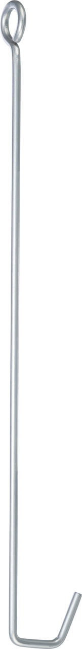 TRIXIE Metallhaken, für Vogelkäfige, silber, robust & langlebig, Zubehörbefestigung, lang, gerade, Öse & gebogener Haken.