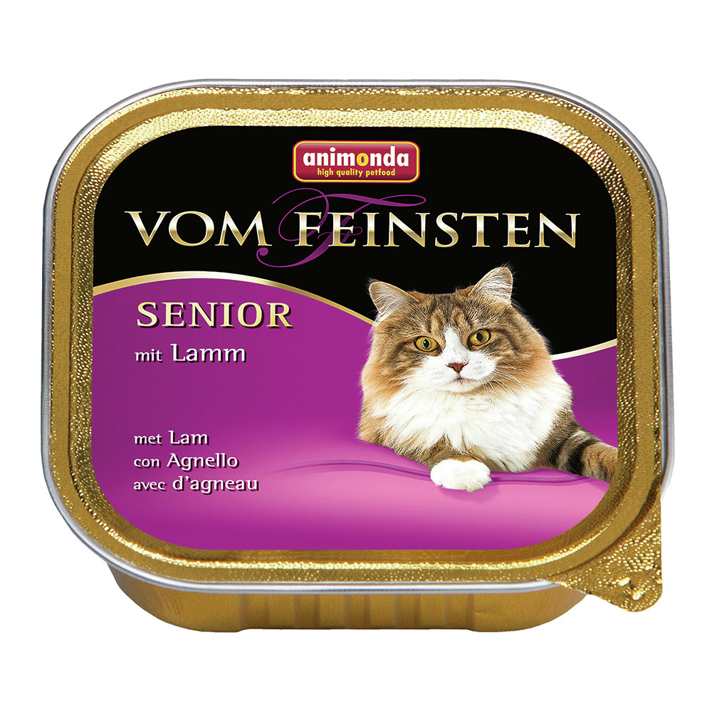 Animonda Vom Feinsten Senior mit Lamm, für ältere Katzen, 100 g, hochwertige Rezeptur für anspruchsvolle Katzen.