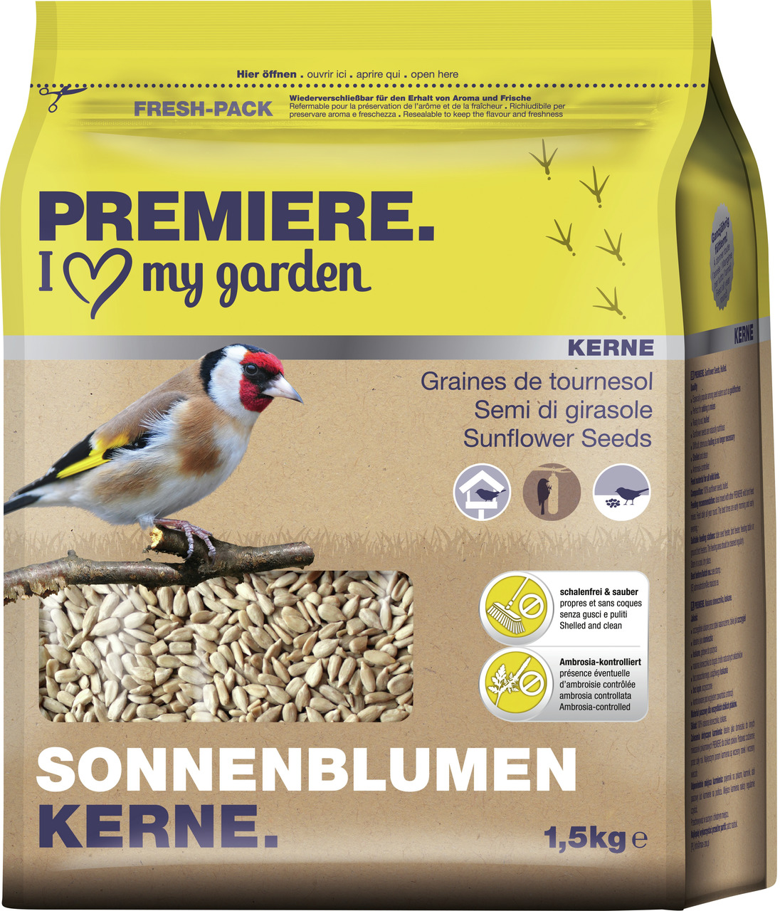 PREMIERE Sonnenblumenkerne geschält 1,5 kg