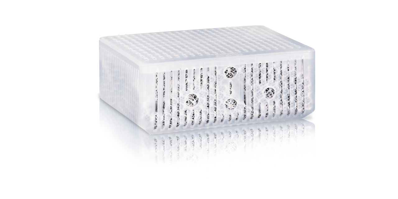 JUWEL Bioflow Filter Sponge Fine, Filtermedium für Aquarienbesitzer, weiße feine Struktur, effektive Wasserreinigung, rechteckig.