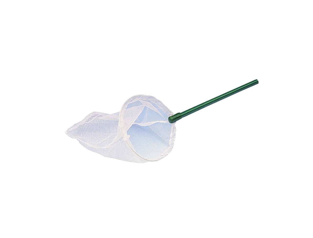 Nobby Aquarium-Kescher, feinmaschig, für Aquaristik, weißes Netz, grüner Griff, leicht, für Süß-/Meerwasser, ideal für Fische/Pflanzen.