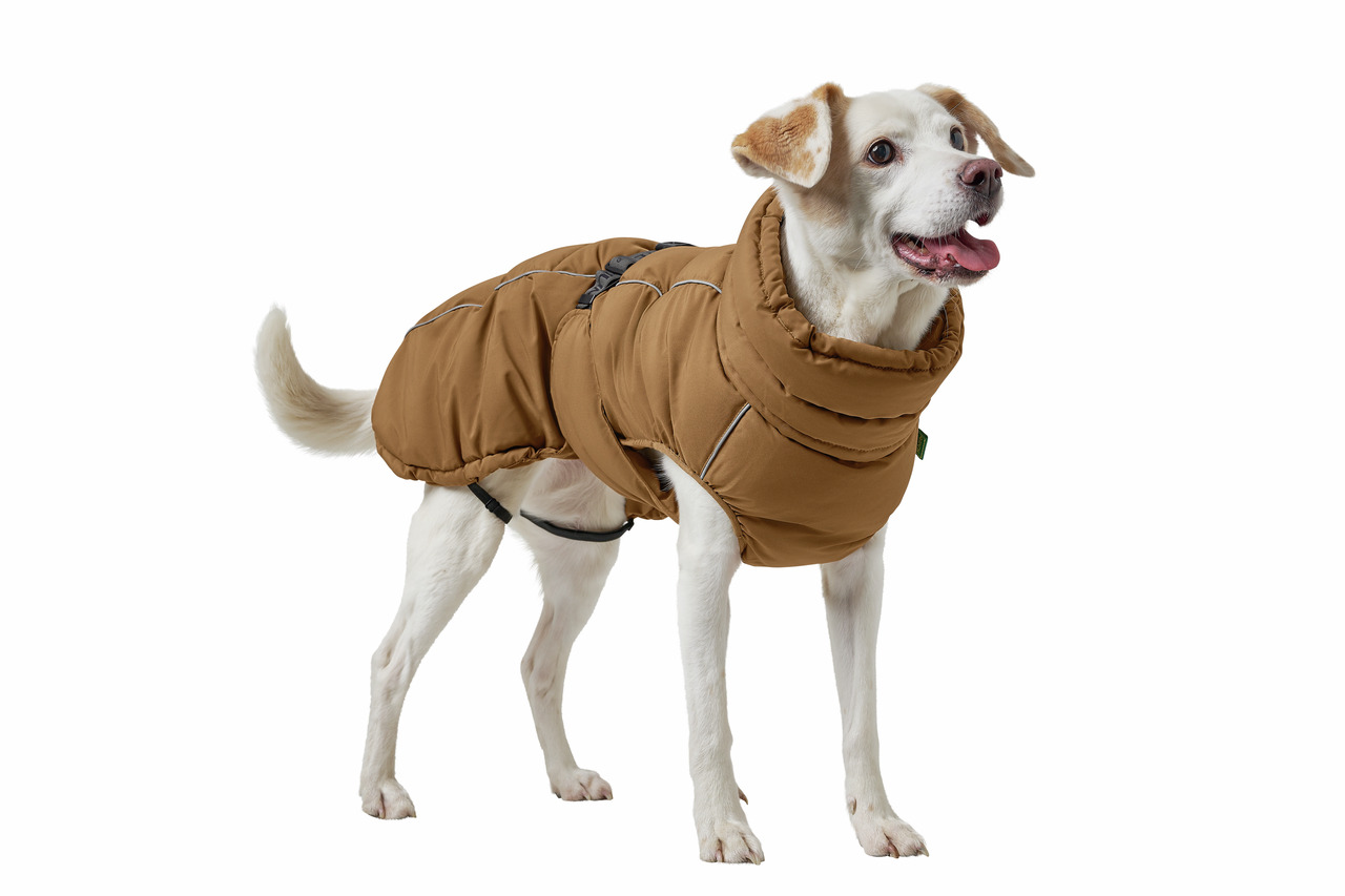 HUNTER Hundemantel Uppsala Cozy, für Hunde, braun, wärmt & schützt bei Kälte, reflektierend, anpassbar, ideal für Winterspaziergänge.