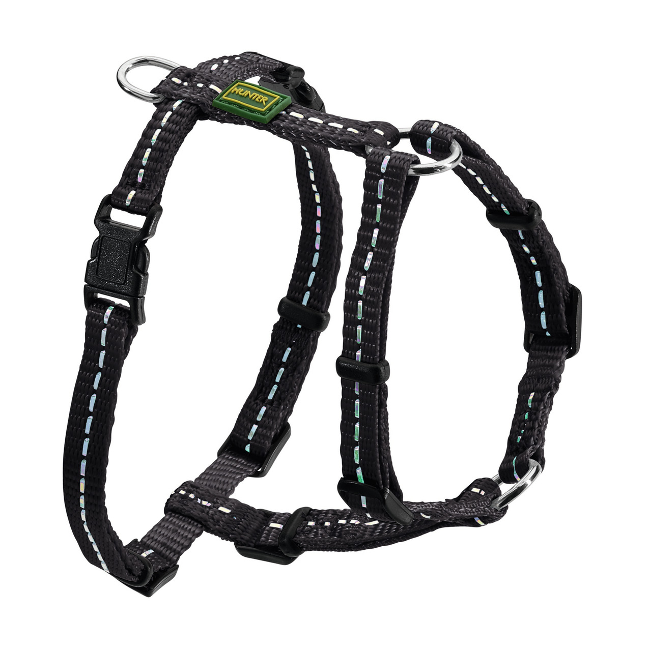 HUNTER Geschirr Tripoli XXS schwarz reflektierend