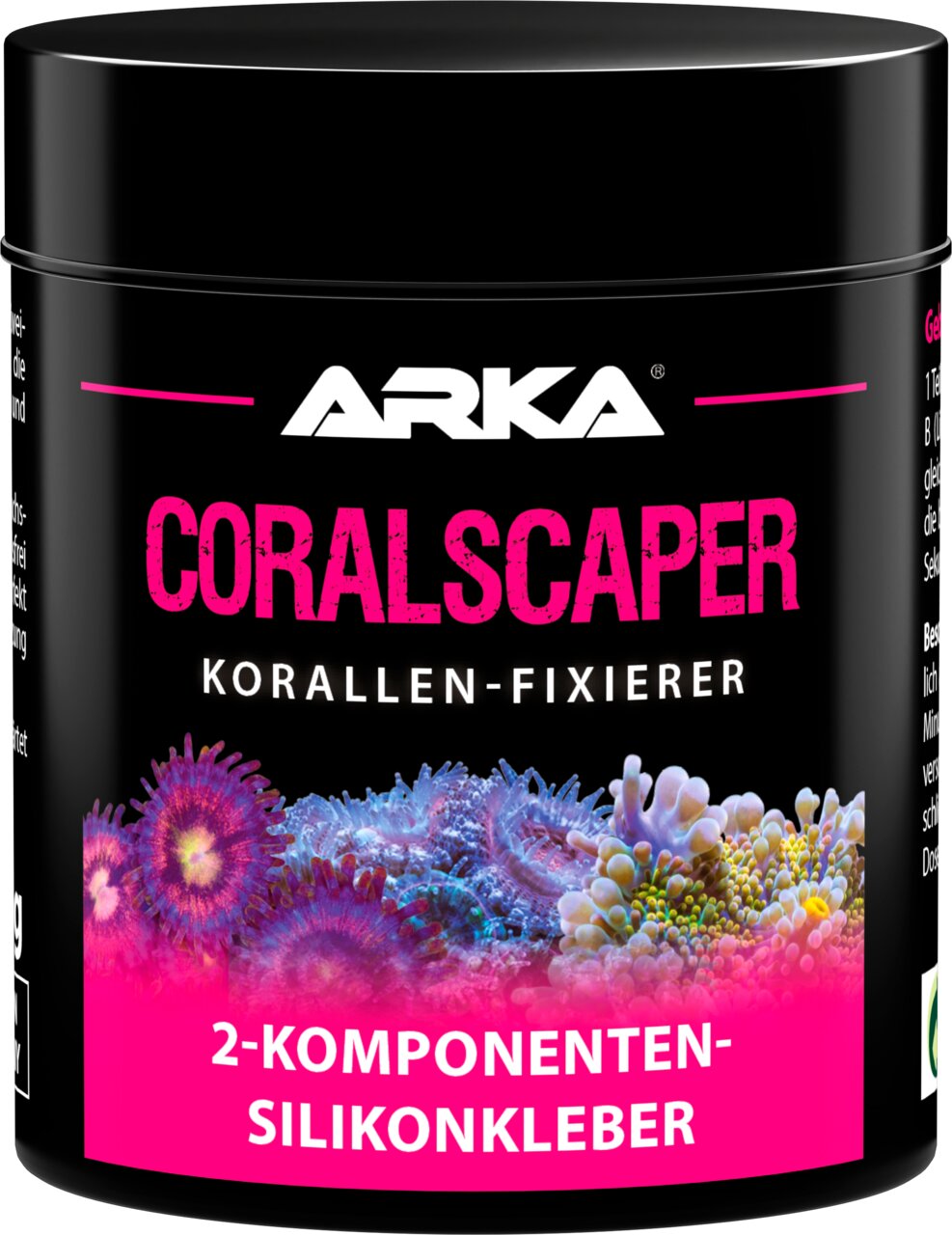 ARKA Coralscaper Korallen-Fixierer für Meerwasseraquarien, 2-Komponenten-Silikonkleber für Korallen.