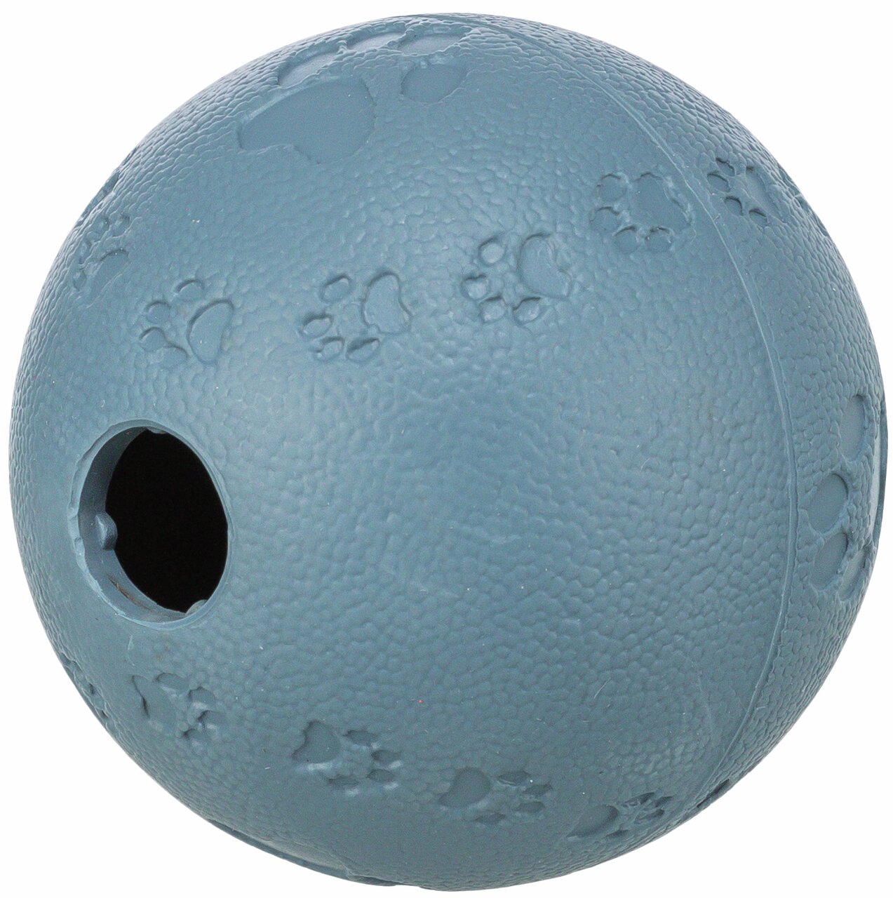 Snackball TRIXIE für Hunde, robust, Kunststoff, Pfotenprägung, Leckerli-Öffnung, ideal mittelgroße-große Hunde.