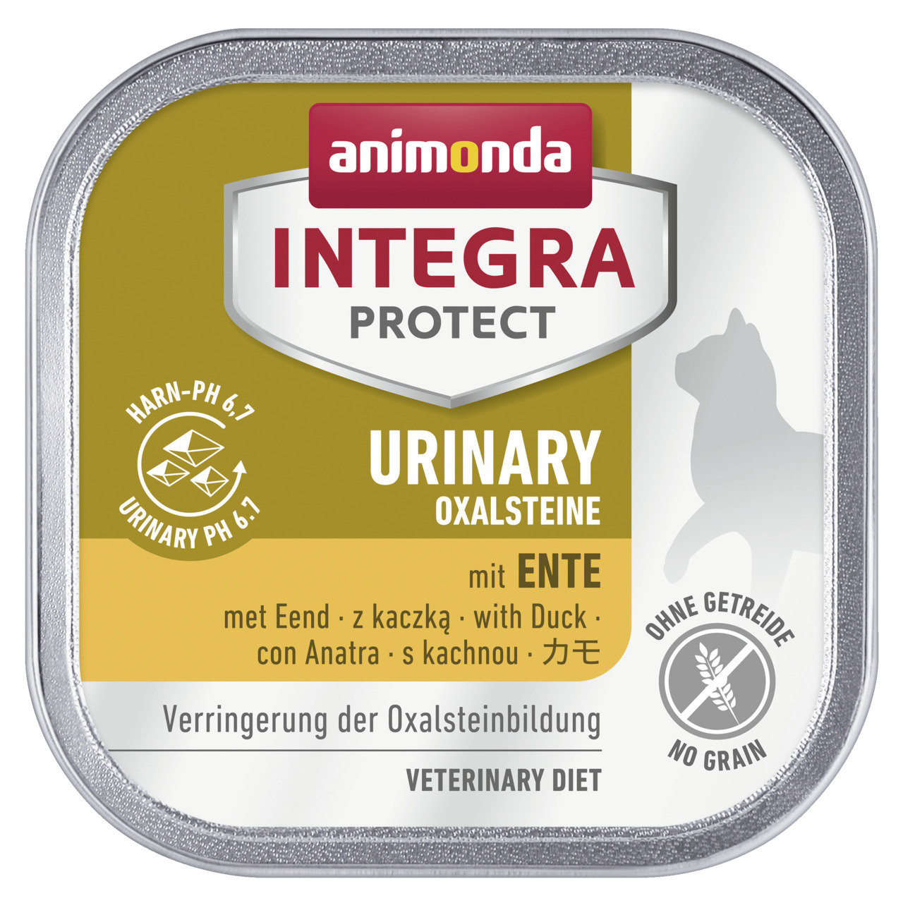 Animonda Integra Protect Urinary Oxalsteine, Hund, Ente, reduziert Oxalsteine, getreidefrei, Harn-pH 6,7, 150 g.