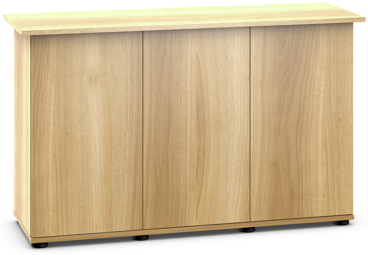 JUWEL Unterschrank SBX Rio 125, helle Holzoptik, für Aquarien, stabile Basis & Stauraum, natürliche Maserung, schwarze Füße.