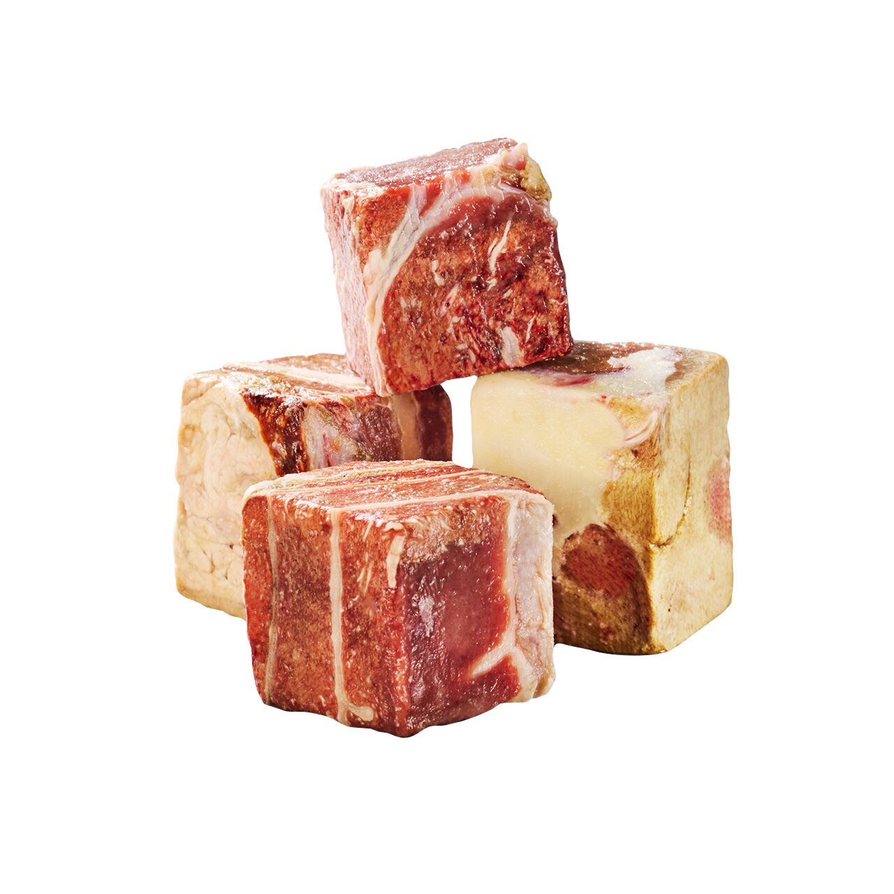 Gefrorene Fleischwürfel von LOTTIS HÄPPCHEN für Hunde. Ideal als Snack, Rindfleisch, frei von Zusatzstoffen, natürliche Zutaten.
