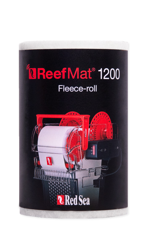 Red Sea ReefMat 1200 Fleece-Rolle, Ersatzrolle f. aut. Filtersysteme, Meerwasseraquarien, Aquarienbesitzer, schwarz, rot, weiß.