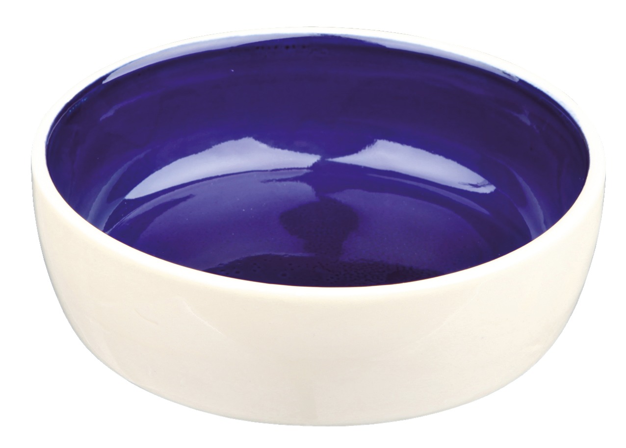 TRIXIE Keramiknapf creme/blau 0,25 Liter