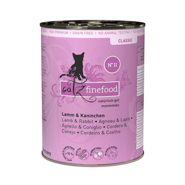 Catz Finefood Classic No. 11 Lamm & Kaninchen Katzen Nassfutter 400 g