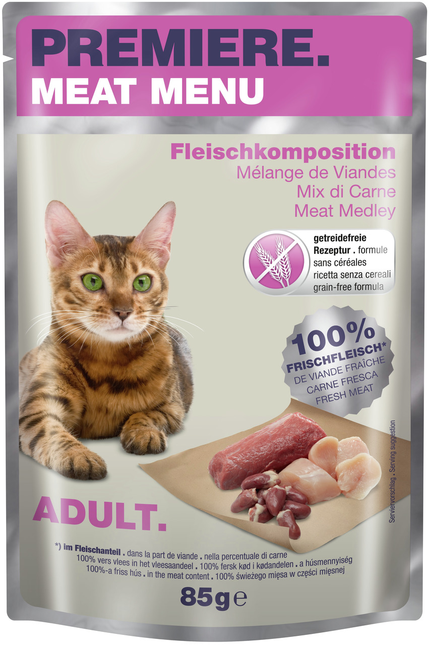 PREMIERE Meat Menu Adult Fleischkomposition 85 g