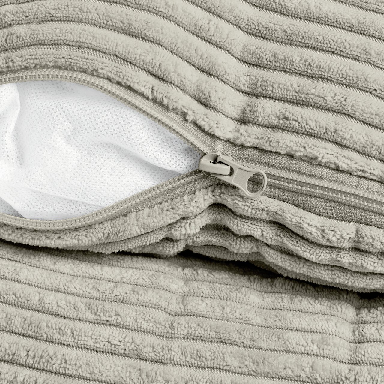 Stylecats Katzenkissen, grau, gerippt, abnehmbarer Bezug, weich, warm, für alle Katzengrößen, leicht waschbar.