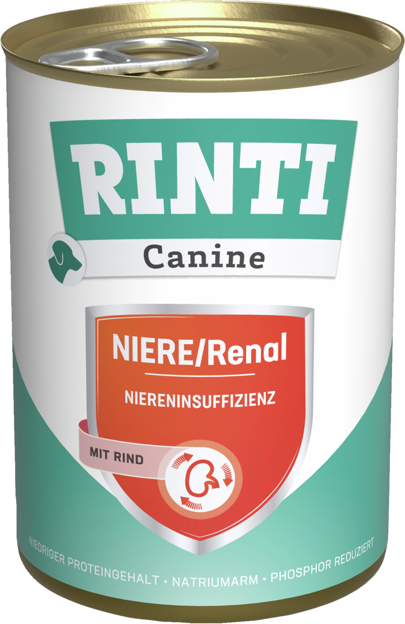 RINTI Canine Niere/Renal Rind 400 Gramm Diätnahrung für Hunde