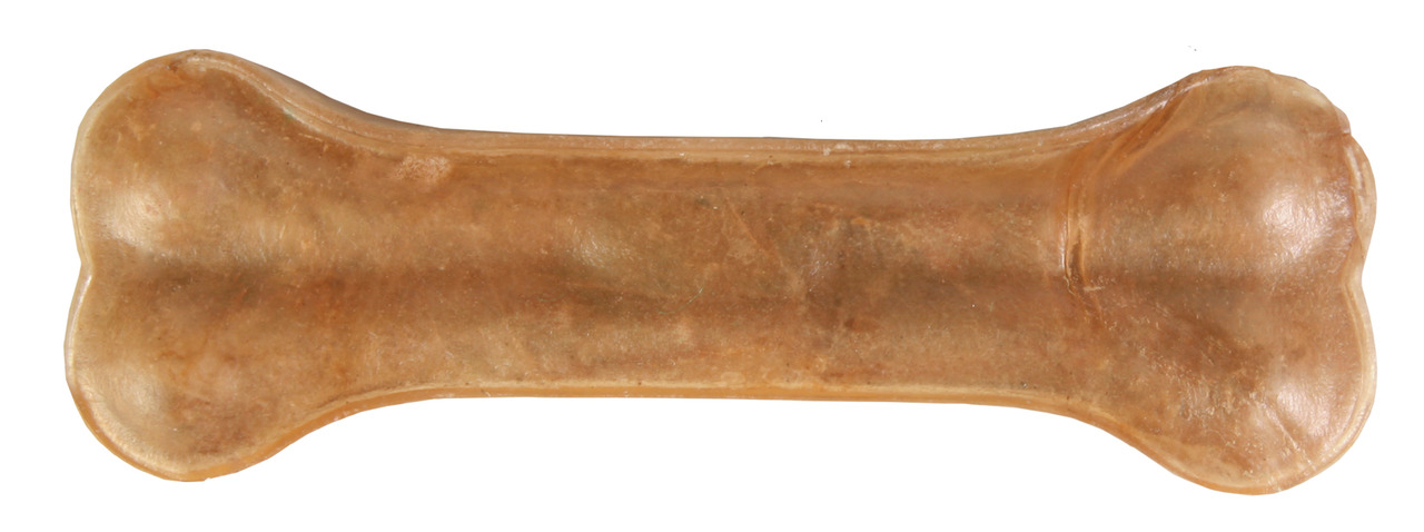 TRIXIE Kau-Knochen für Hunde, Rind, 11 cm, aus gepresster Rinderhaut, Snack zur Zahnpflege & Beschäftigung, für alle Hunderassen.