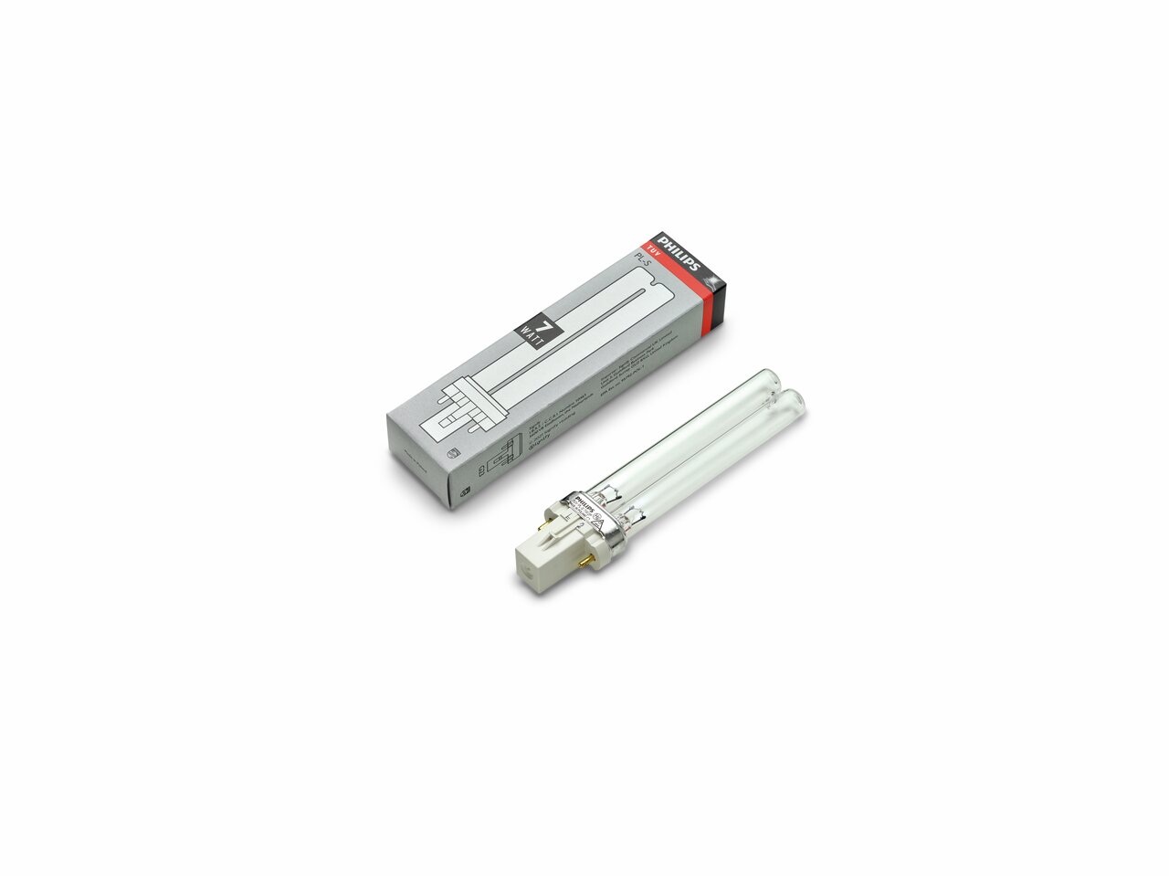 Philips PL-S 7W-840-2P Kompaktleuchtstofflampe, 7W, 4000K (neutralweiß), 2 Stifte, für kompakte Leuchten, inkl. Originalverpackung.
