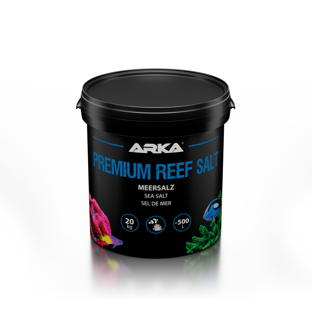 ARKA Premium Reef Salt: Hochwertiges Meersalz für Korallen & Fische. 20 kg für 500 L Wasser.