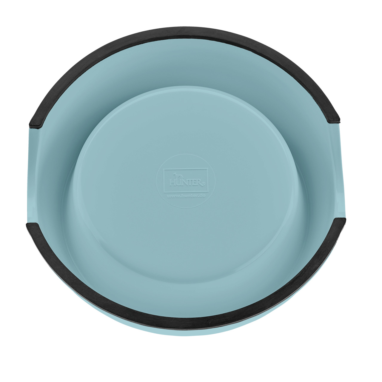 HUNTER Futternapf, hellblau, für Hunde, robustes Material, rutschfester Rand, ideal für Funktionalität & Design.