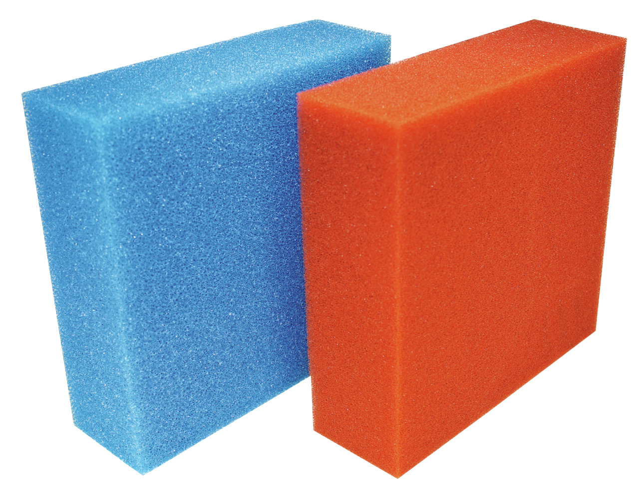 Oase Filterschaumblöcke, blau & orange, für Aquarien-/Teichpflege, mech./bio. Filterung, Zielgr.: Aquarien-/Teichbesitzer.