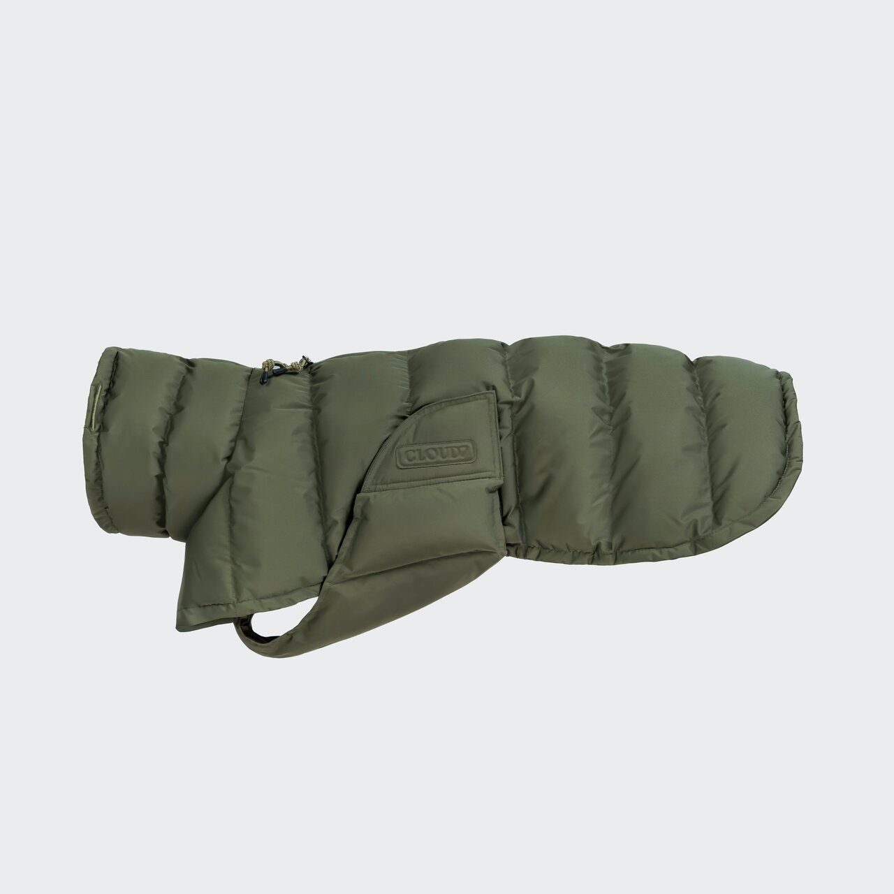 Grüne Hundejacke von Cloud7, für kleine bis große Hunde, wasserabweisend, warm gefüttert, ideal für kalte Tage.