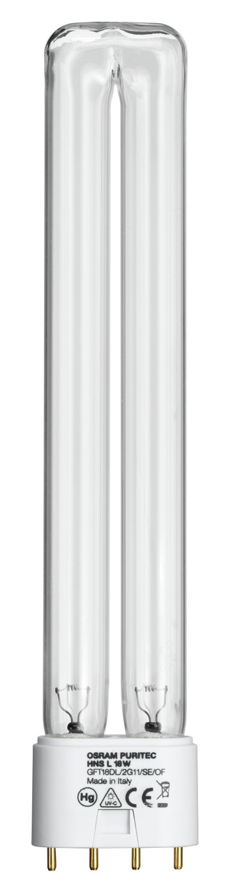 EHEIM UV-C-Ersatzlampe OSRAM PURITEC HNS 11W, für Aquarien/Teichfilter, eliminiert Keime/Algen, ideal für Aquaristik, klare Glasröhre.